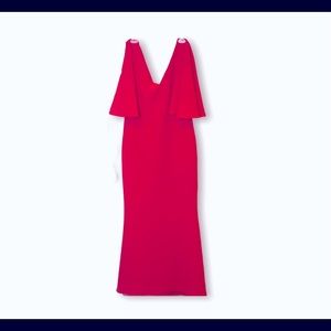 Badgley Mischka’s Elegant Red Gown